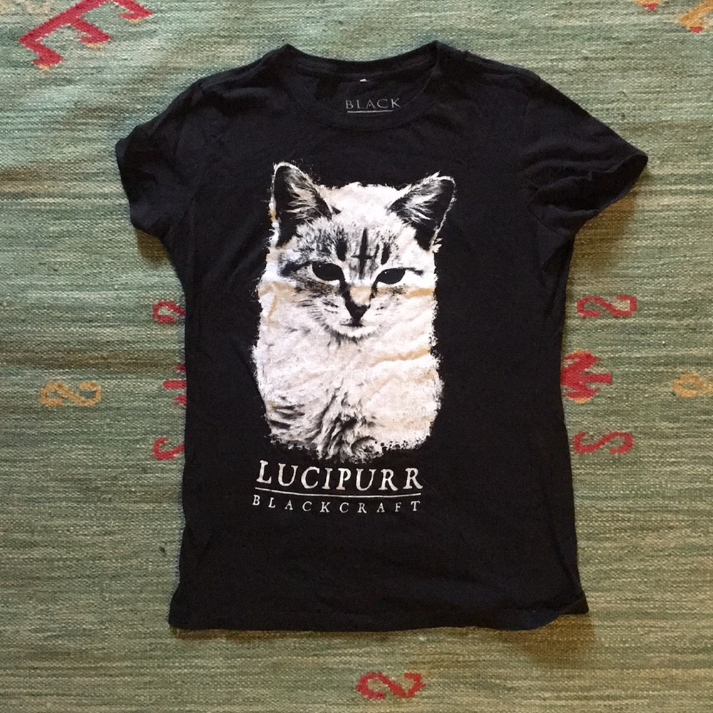 Blackcraft Cult Lucipurr fitted t-shirt